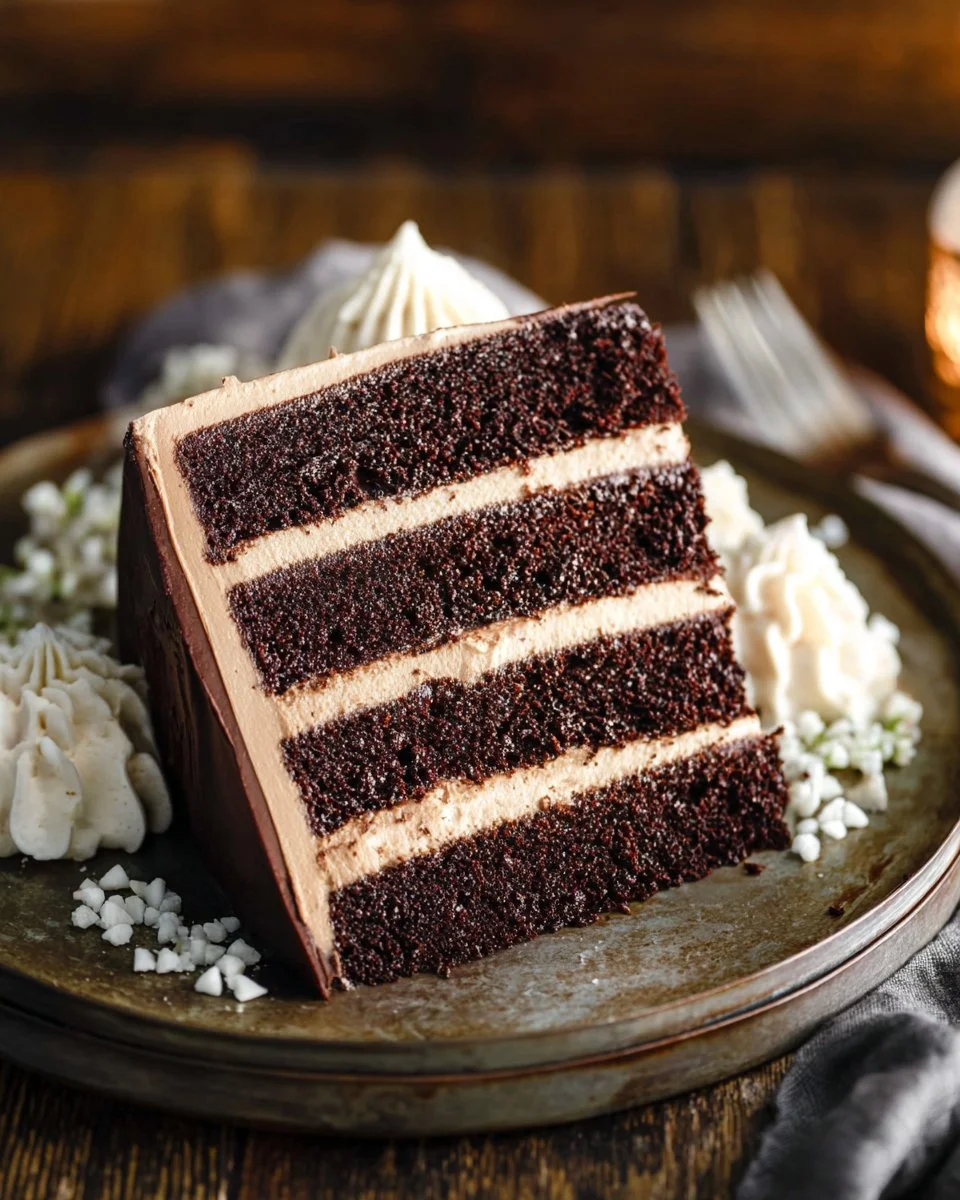Deliciously rich hot chocolate cake topped with melted chocolate and sprinkles.
