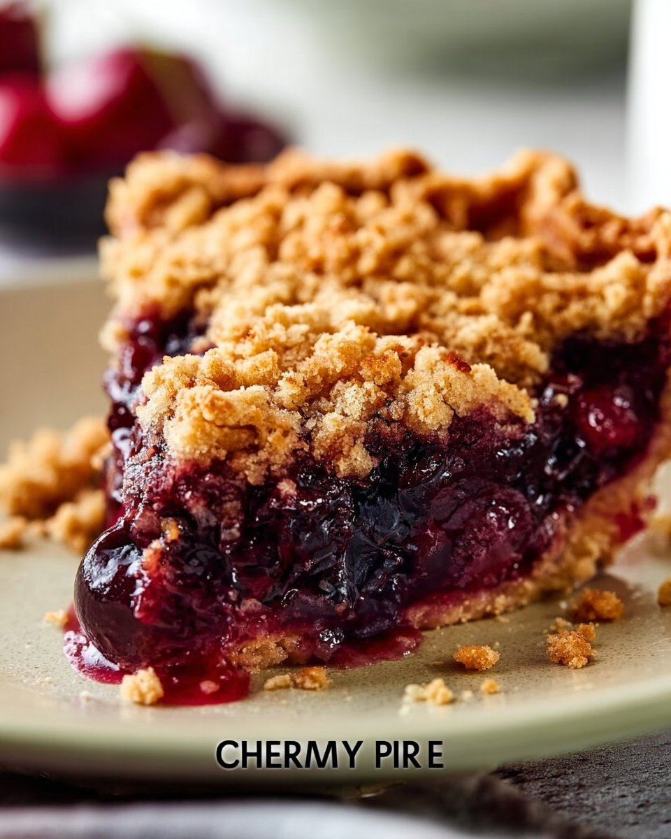 Easy Cherry Crumb Pie