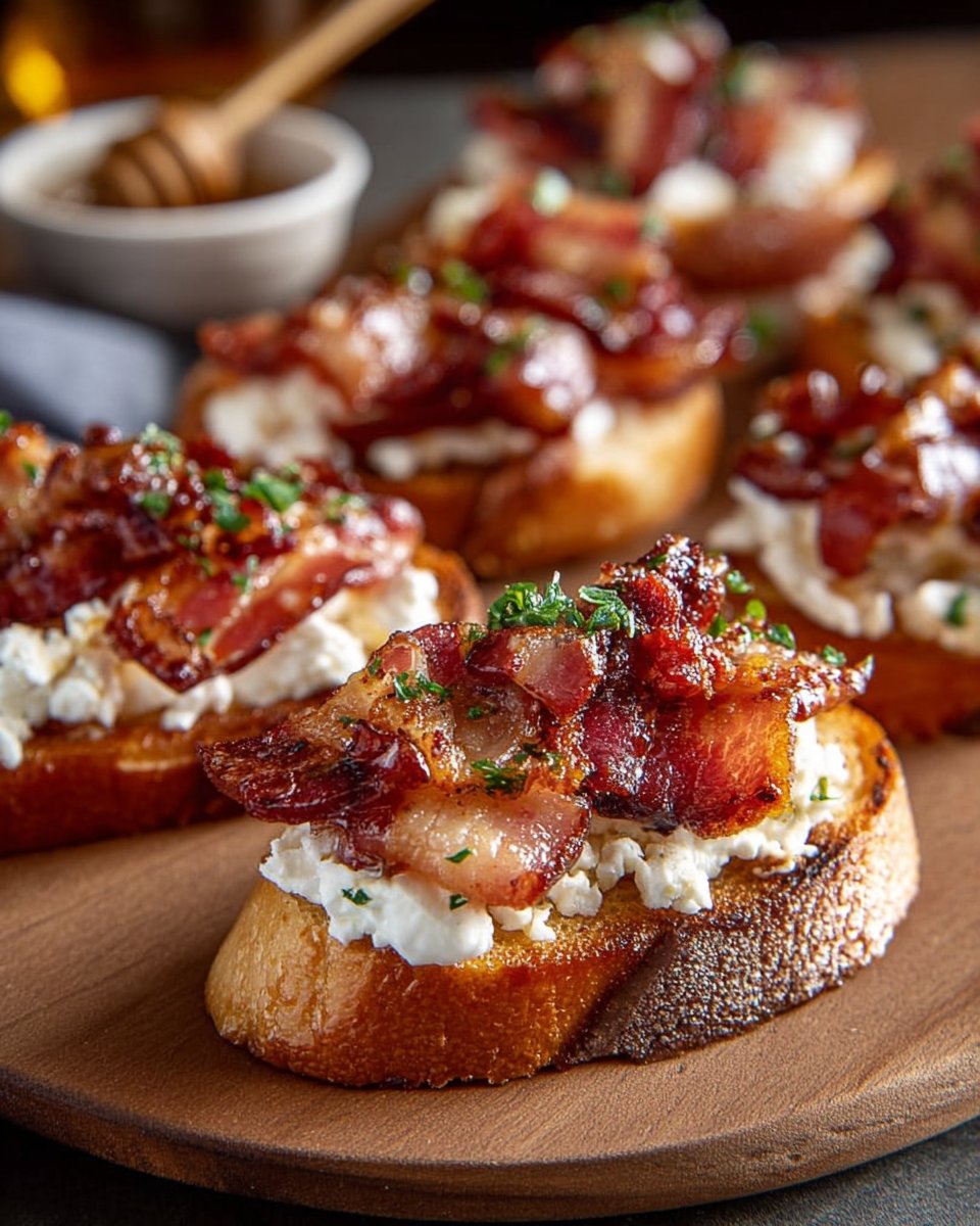 Million Dollar Bacon Crostini