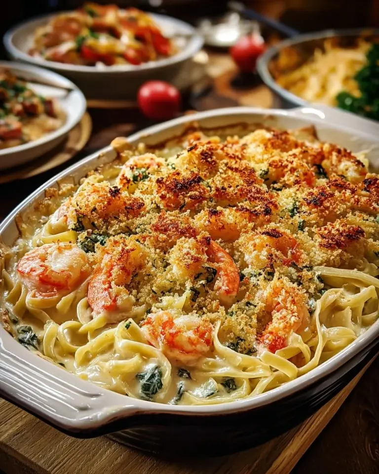 Creamy Lobster Alfredo pasta garnished with parsley and served in a bowl.