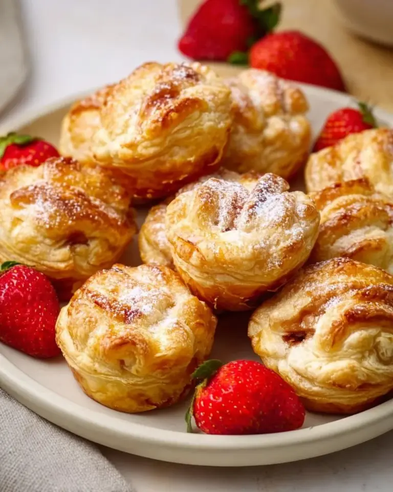 Delicious mini apple pies fresh out of the oven with golden crust