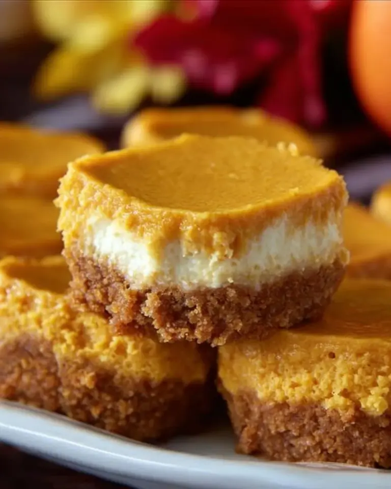 Delicious mini pumpkin cheesecakes topped with a sprinkle of cinnamon.