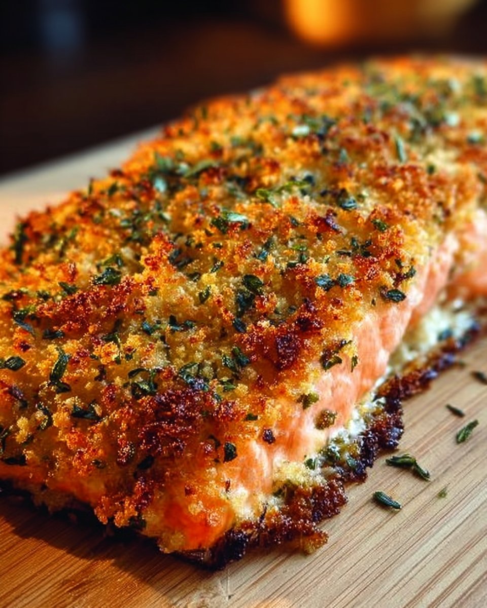Crispy Parmesan Salmon Bake