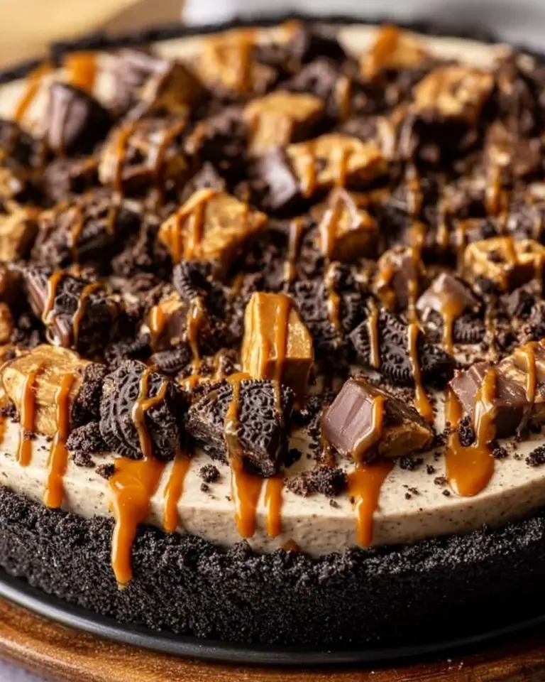 Delicious Oreo Peanut Butter Pie topped with whipped cream and Oreo crumbs