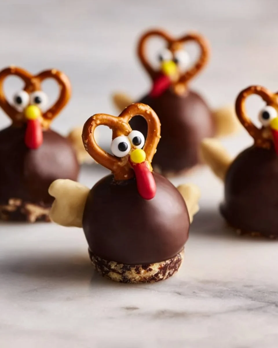 Delicious Oreo Turkey Balls ready for a festive celebration