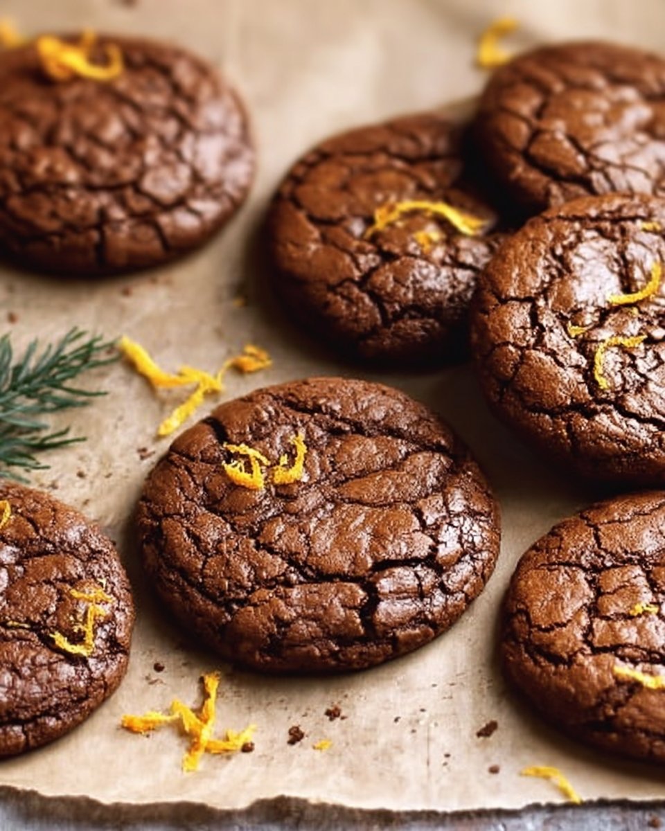 Chocolate Orange Brownie Cookies