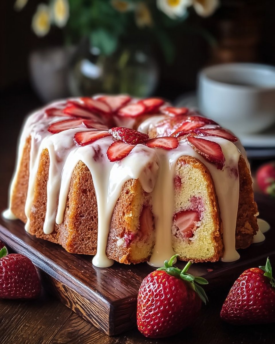 The Ultimate Strawberry Cream Cheese Pound Cake for Any Occasion