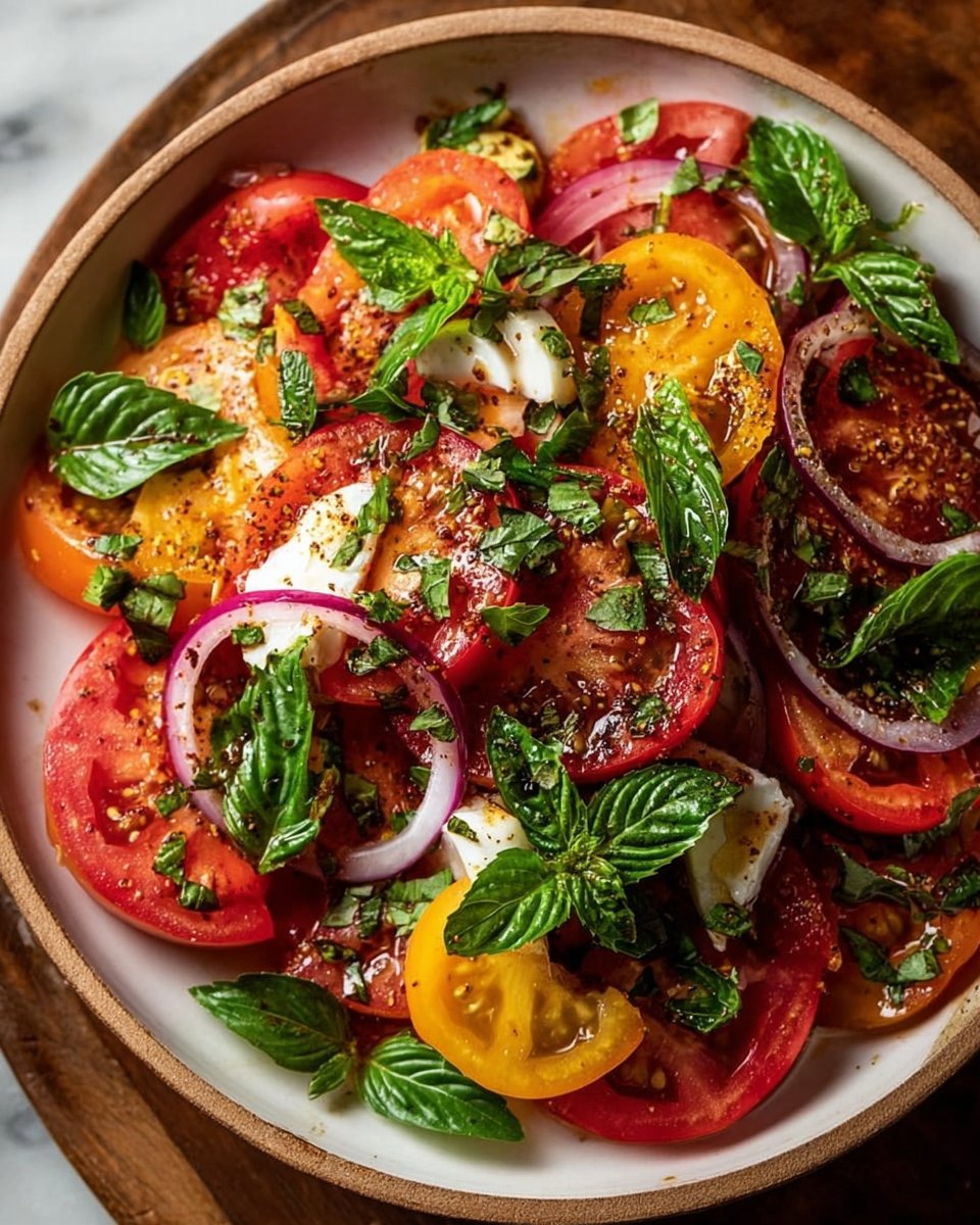 Summer Basil Tomato Salad: A Taste Of Childhood Memories