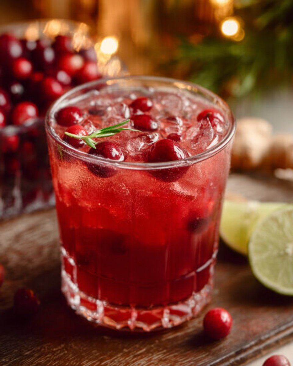 Cranberry Ginger Beer Mocktail