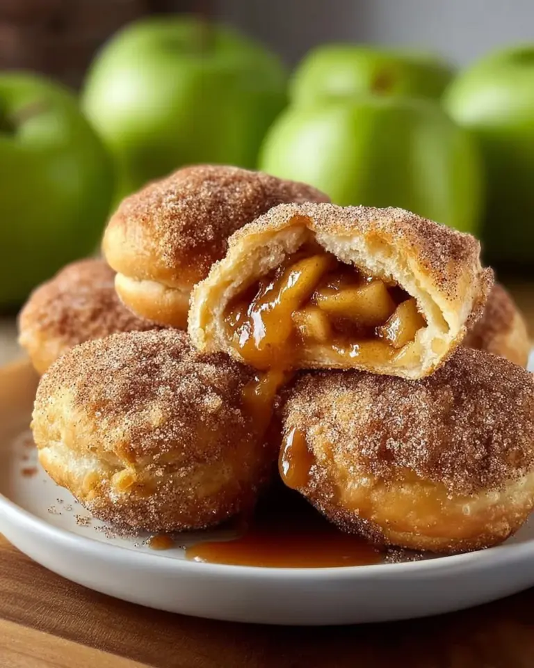 Delicious caramel apple pie bombs ready to be enjoyed