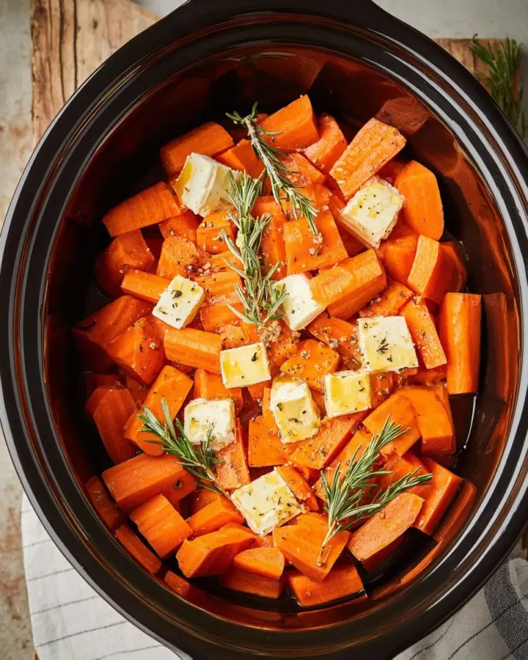 Slow Cooker Honey Garlic Carrots in a bowl, showcasing their glossy, golden appearance.