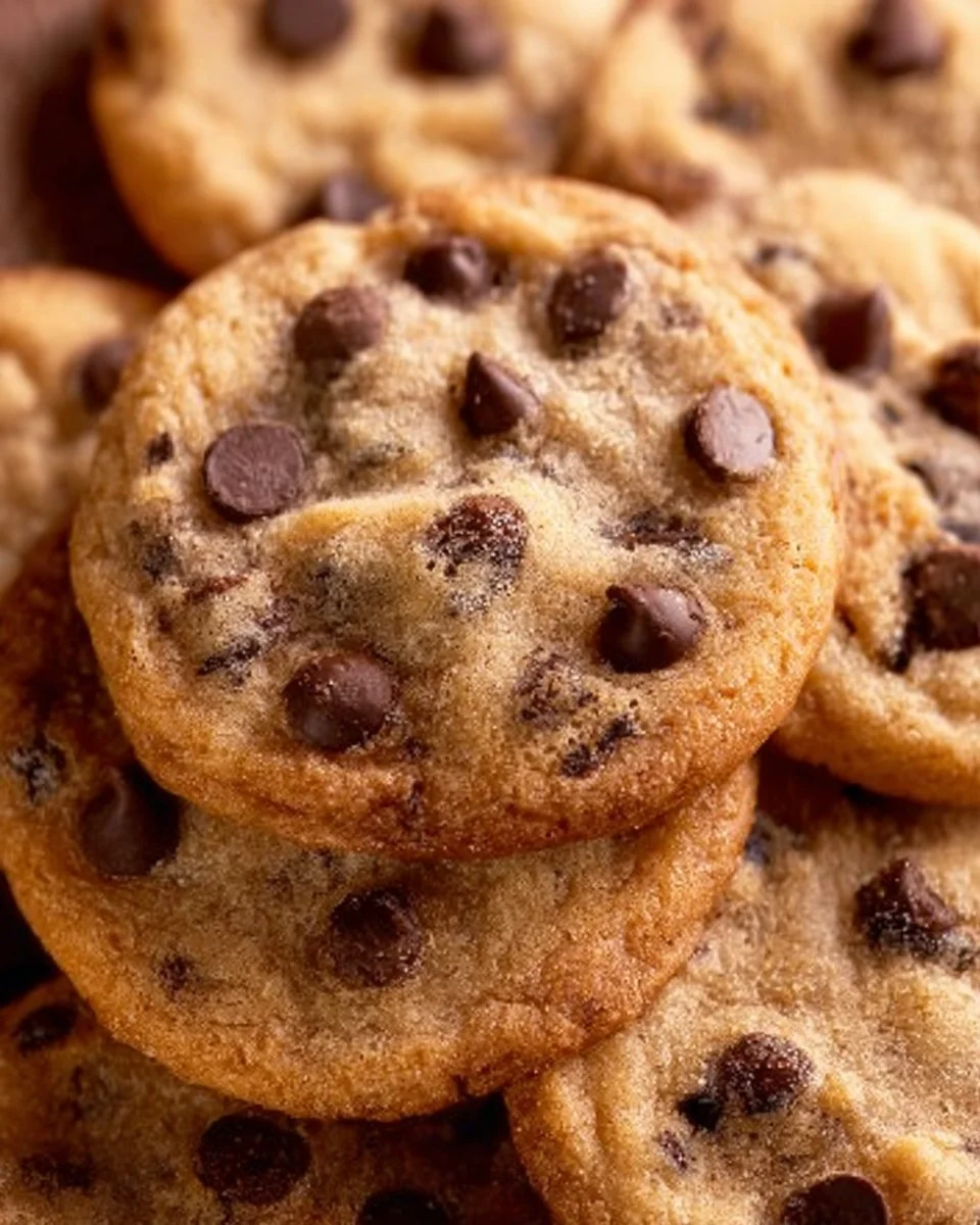 Delicious sugar-free chocolate chip cookies on a plate