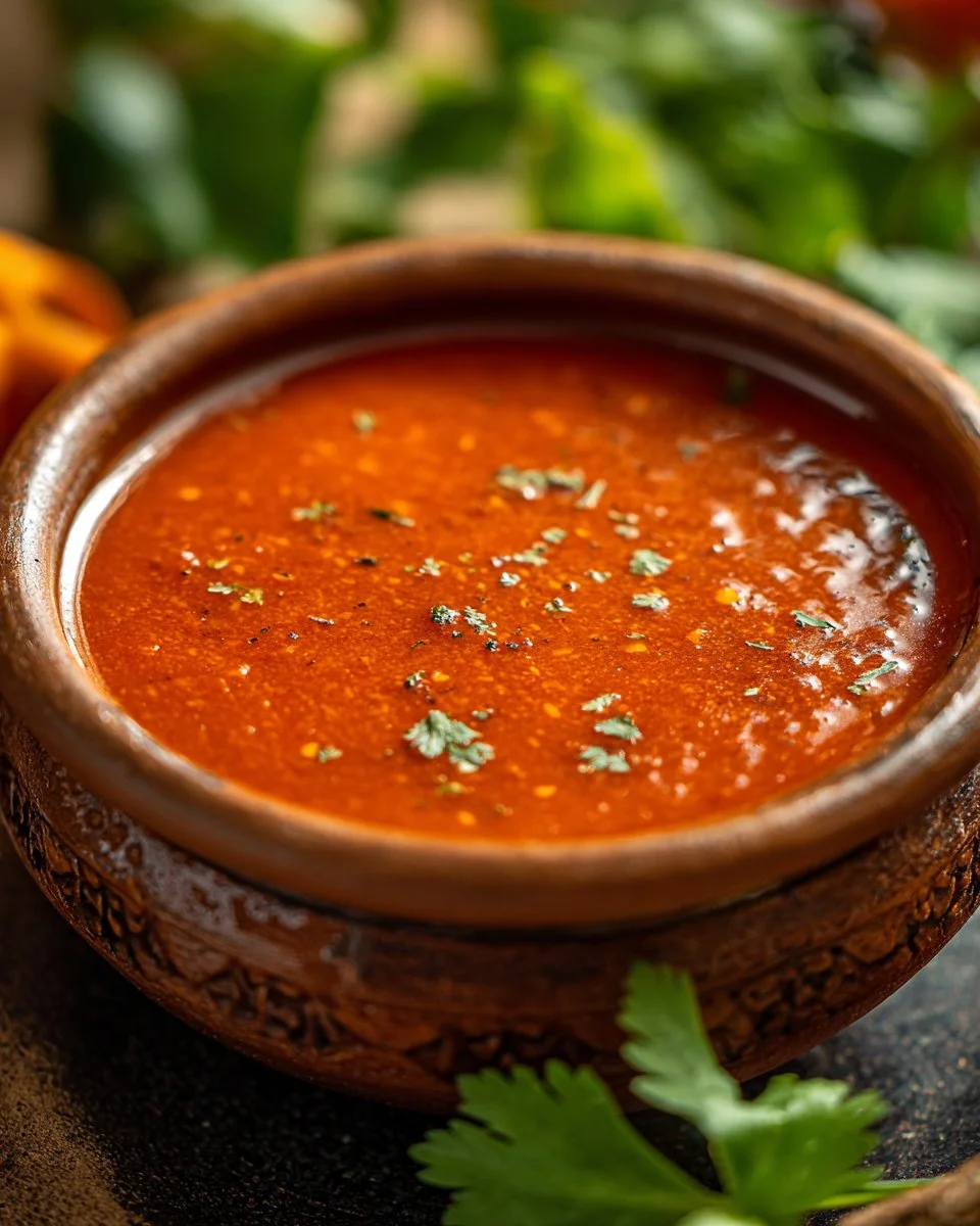 Bottle of homemade taquería-style hot sauce for authentic flavor