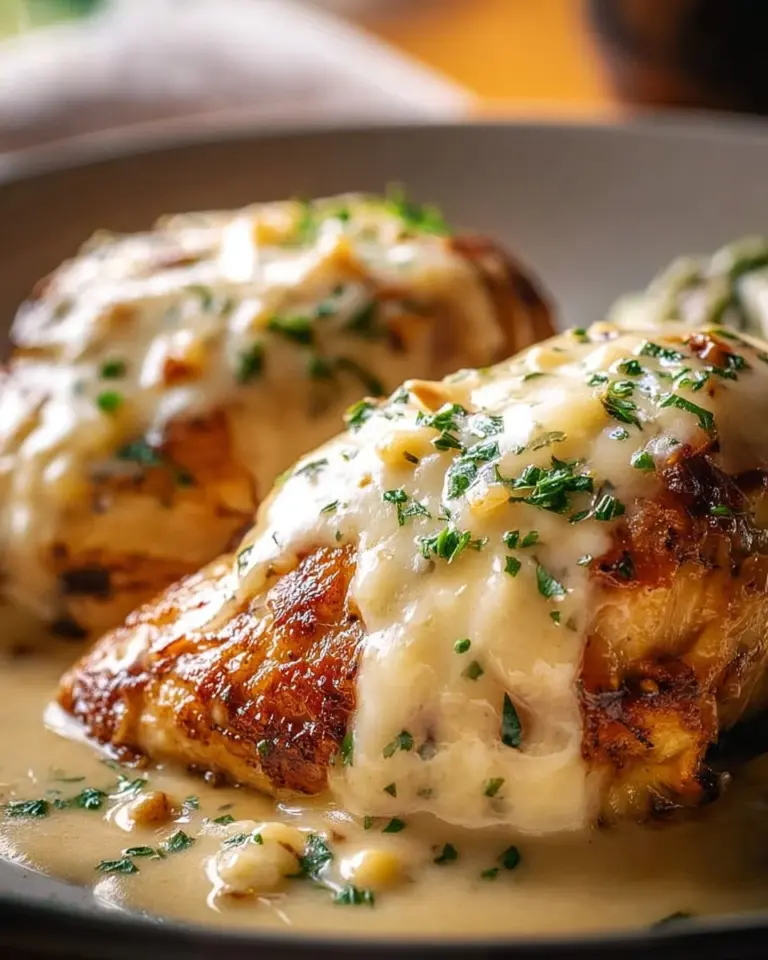 Delicious Texas Roadhouse Smothered Chicken topped with cheese and mushrooms.