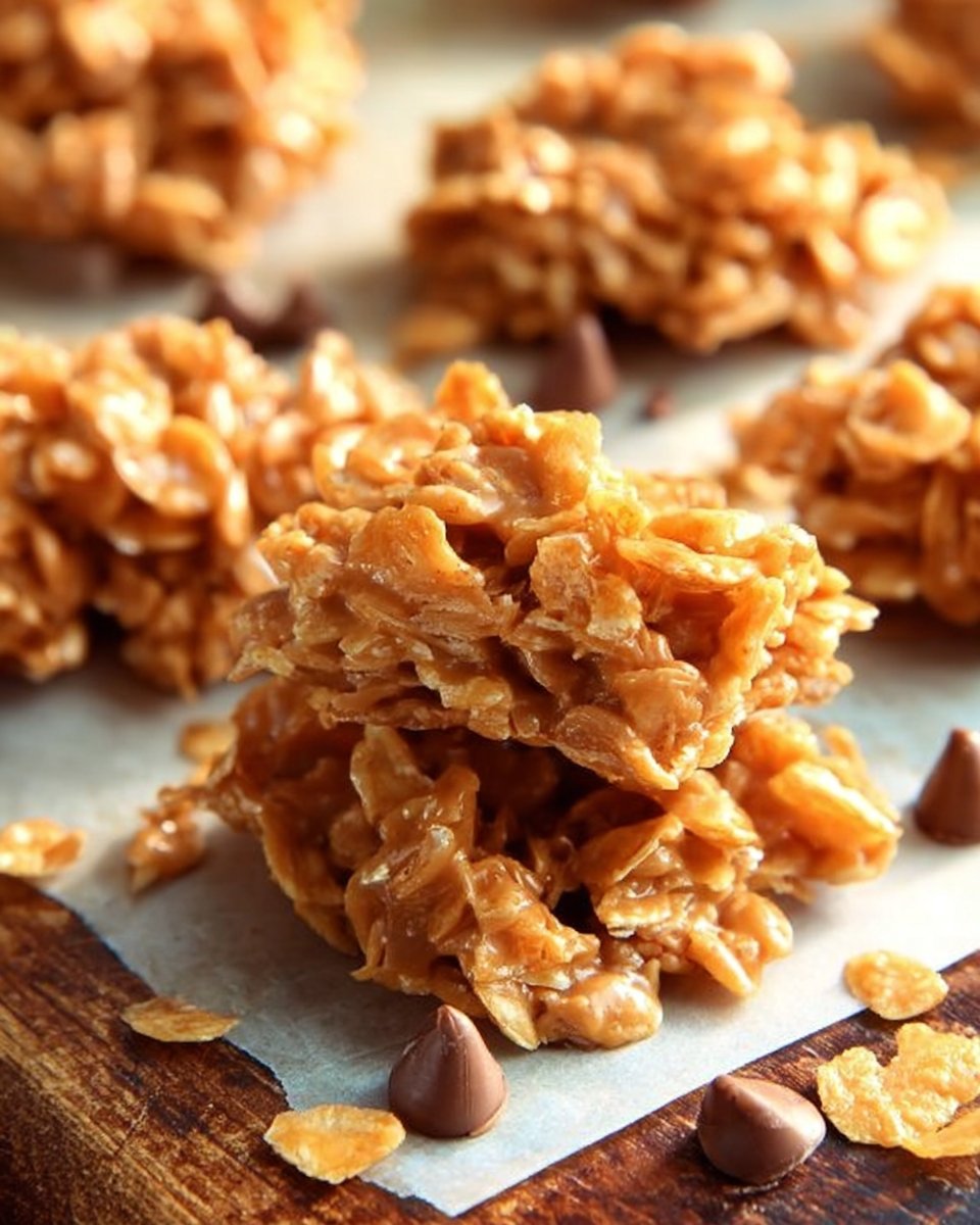 No-bake Peanut Butter Corn Flake Treats