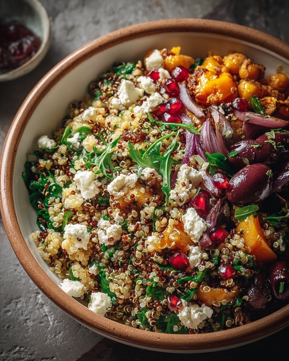 Winter Mediterranean Quinoa Bowl