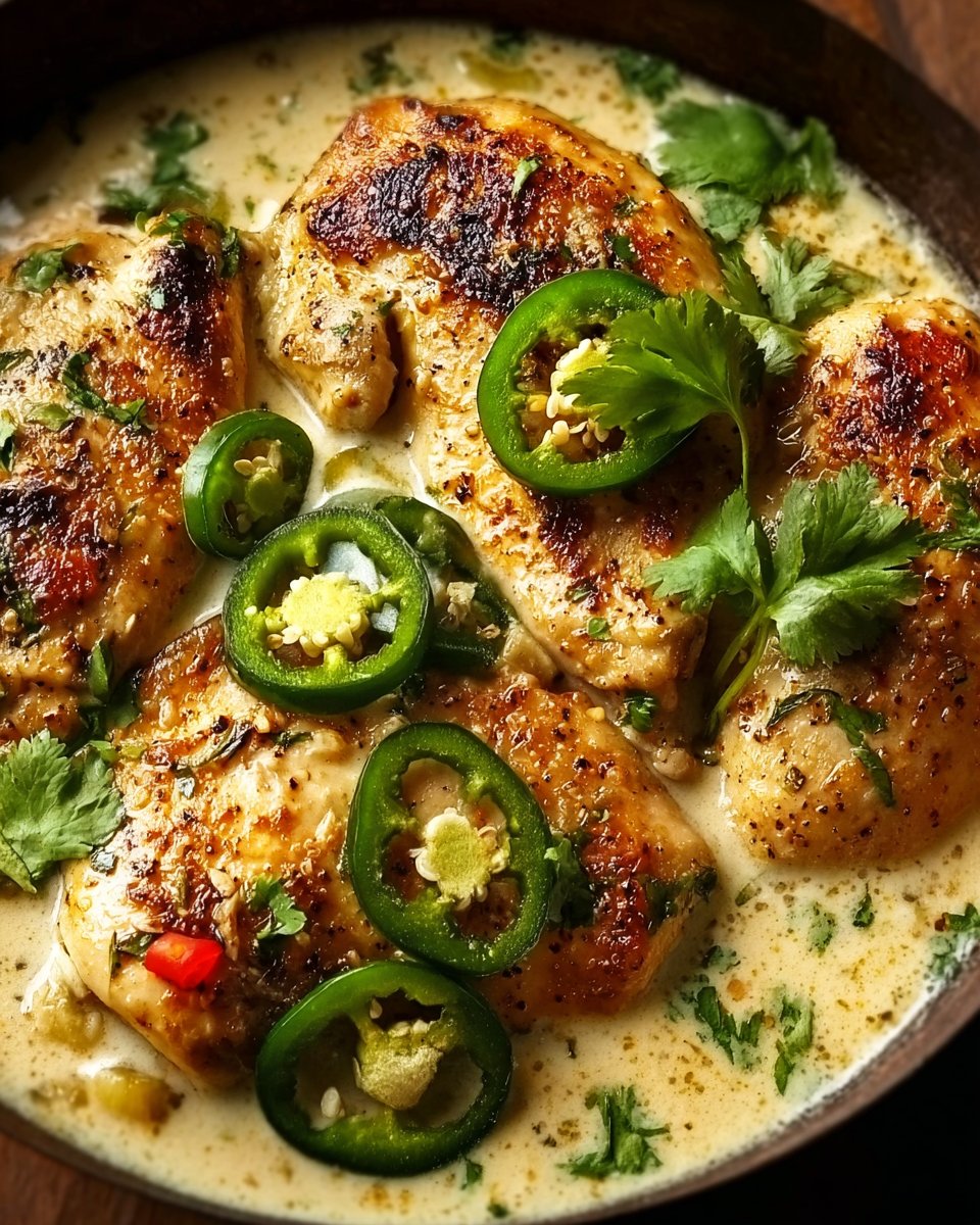 Spicy Jalapeno Chicken with Creamy Sauce