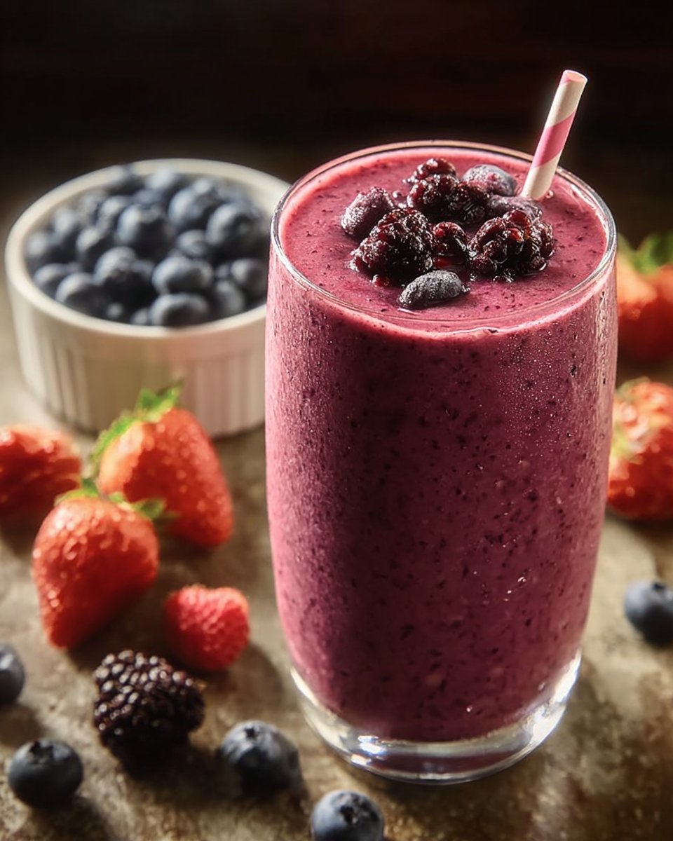 Triple Berry Smoothie Recipe