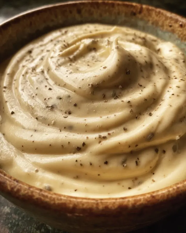 Zesty and creamy horseradish sauce served in a bowl