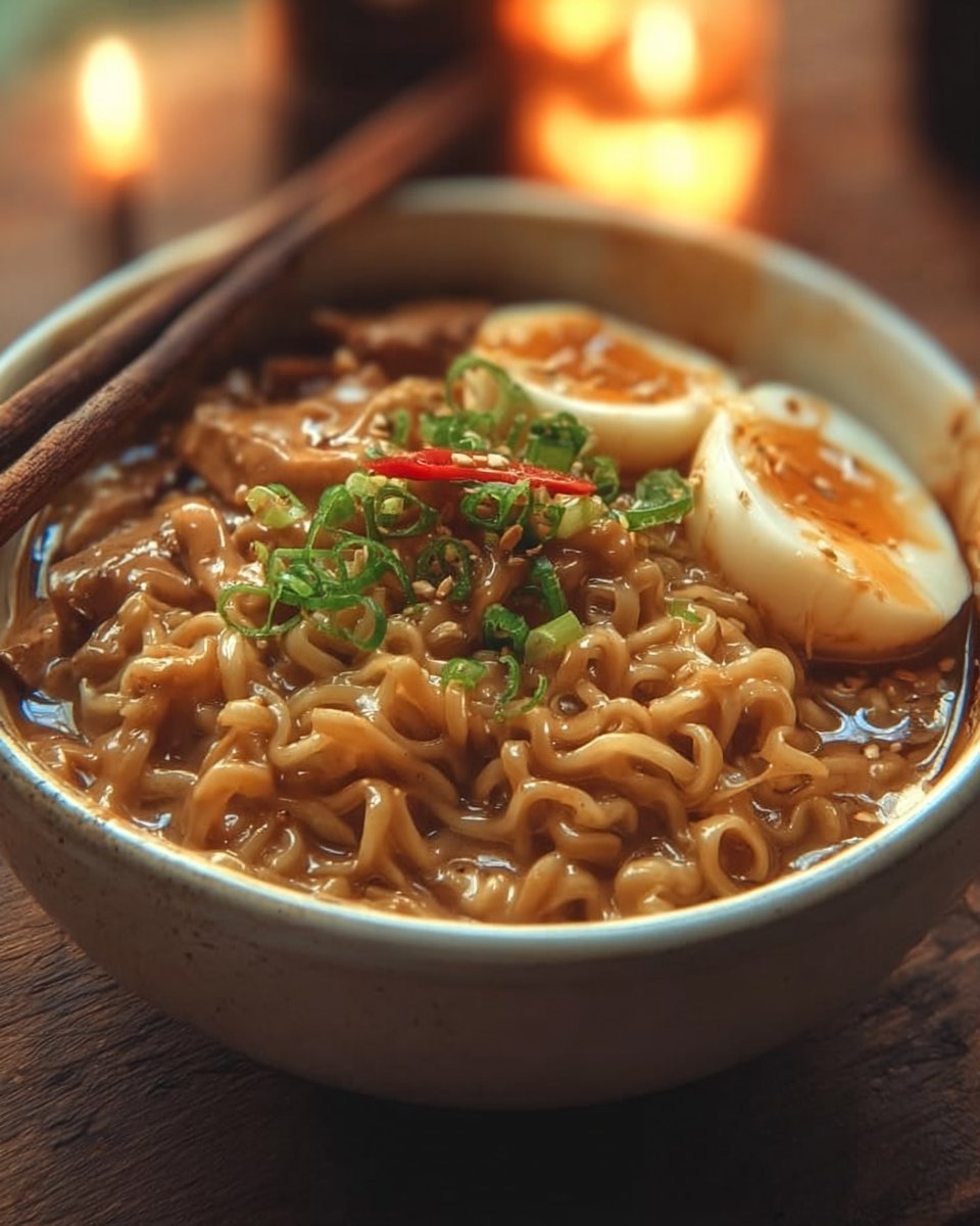 Creamy Peanut Butter Ramen