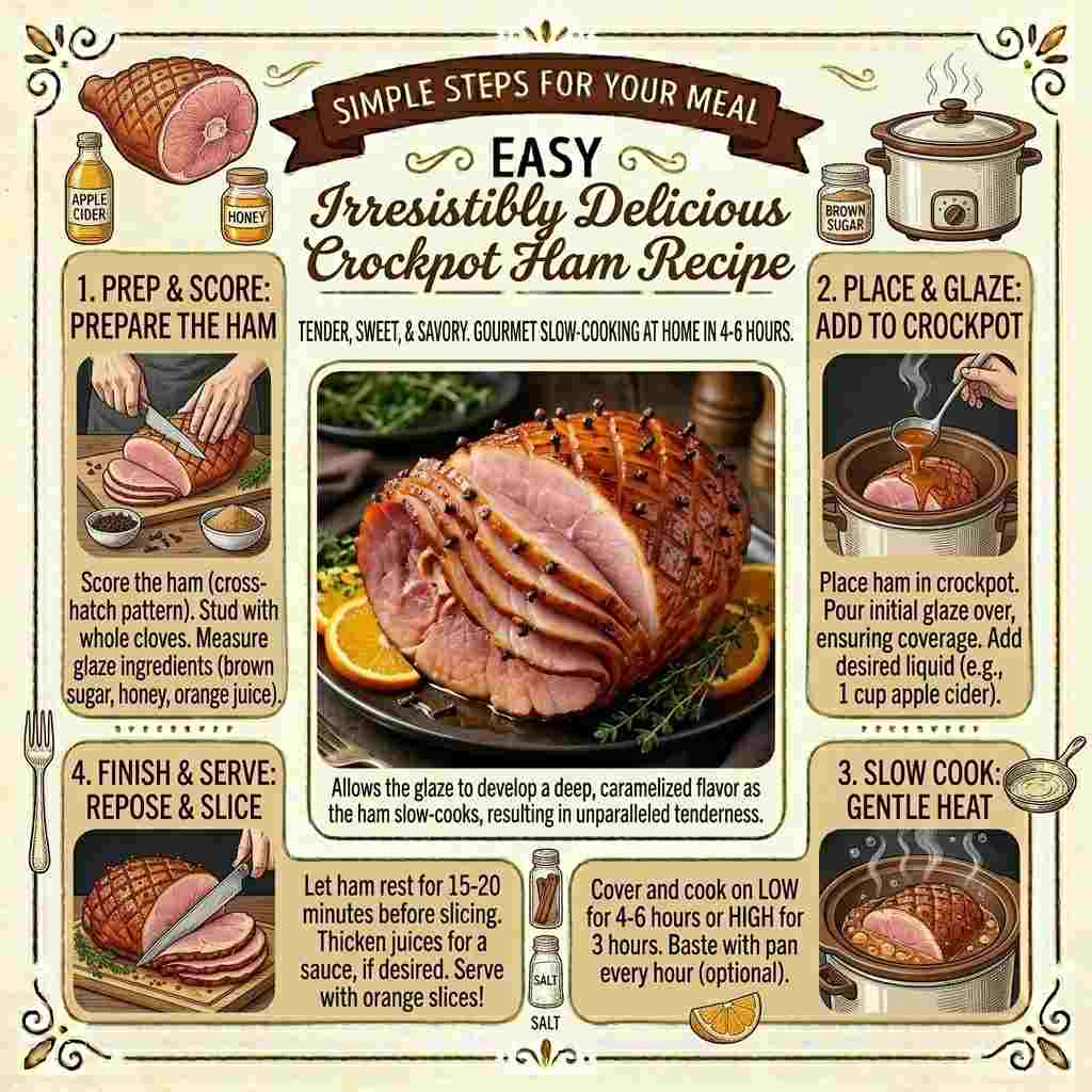 Irresistibly Delicious Crockpot Ham Recipe