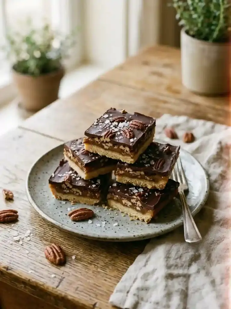 Salted Chocolate Pecan Bars