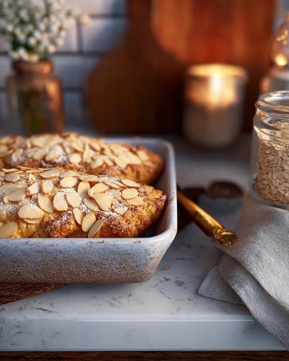 Baked Almond Croissant Oats