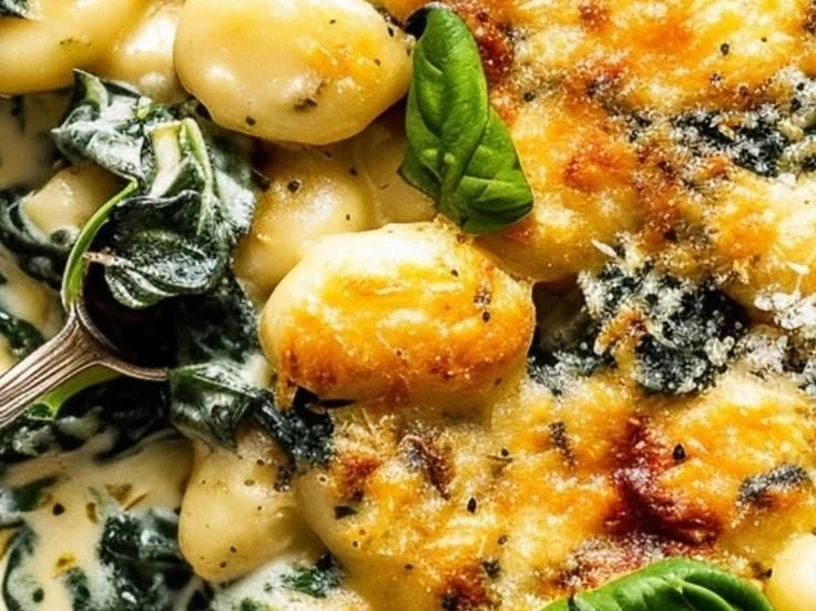 Baked Gnocchi with Pesto