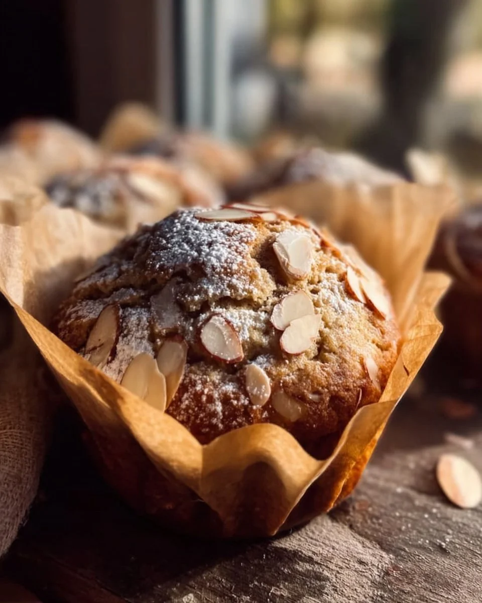 Banana Almond Muffins