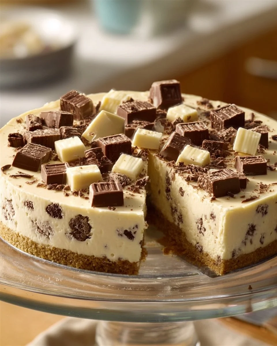 No-Bake Gluten-Free Toblerone Cheesecake