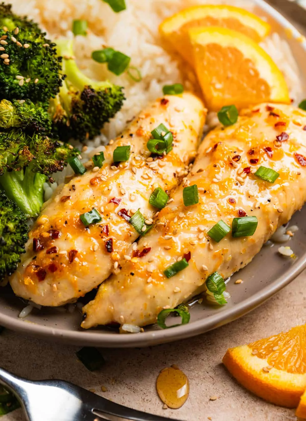 Oven Orange Chicken Dinner