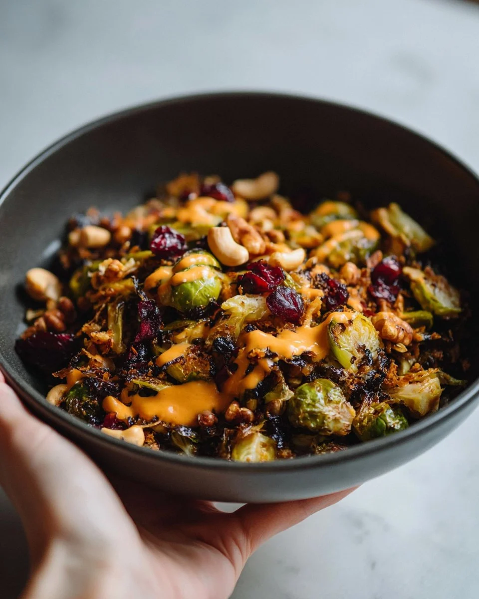 Gochujang Garlic Butter Brussels Sprouts