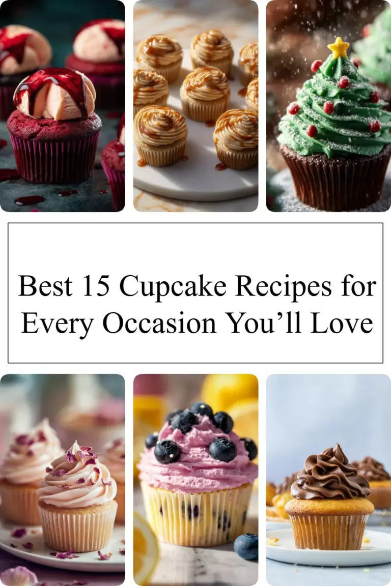 Delicious assortment of the best cupcake recipes for every occasion