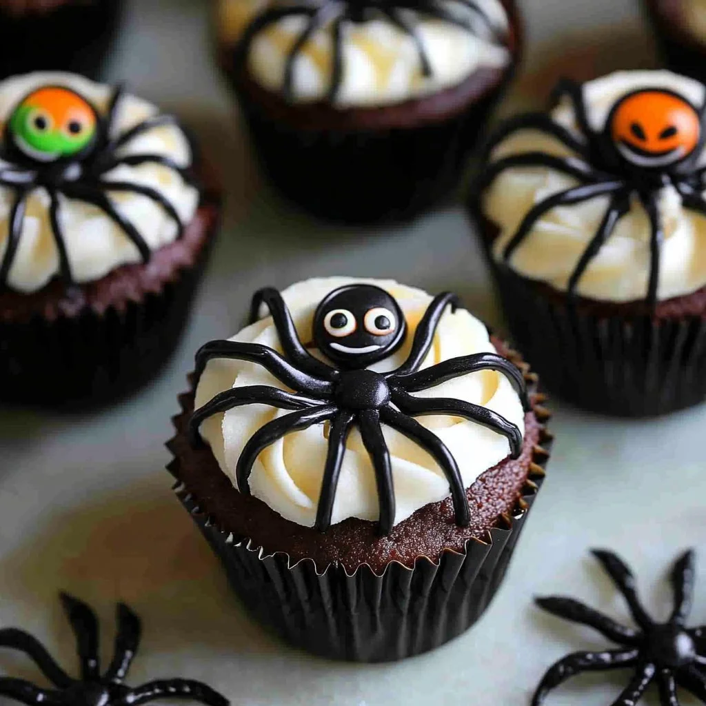 Spider Halloween Cupcakes