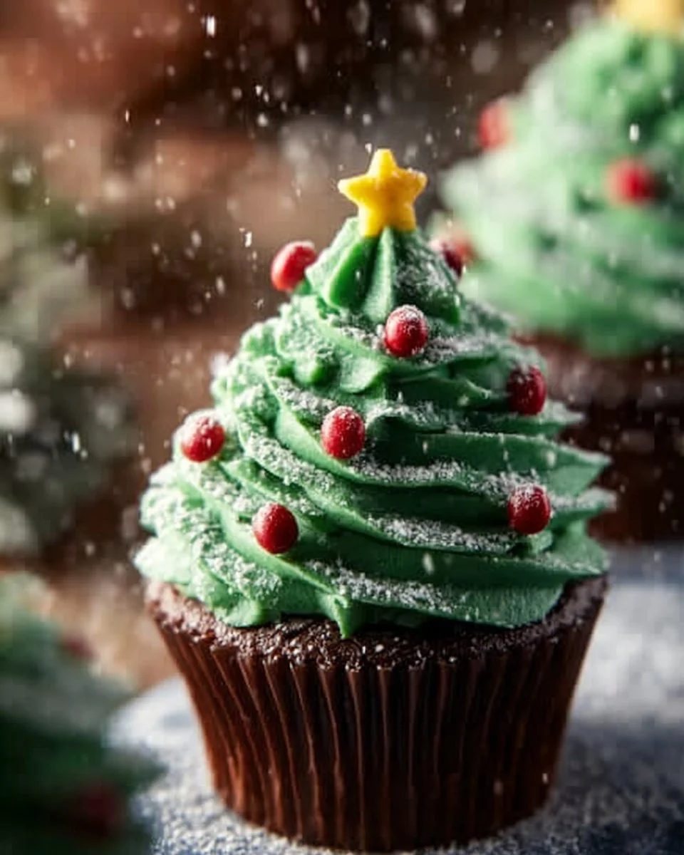 Christmas Tree Cupcakes