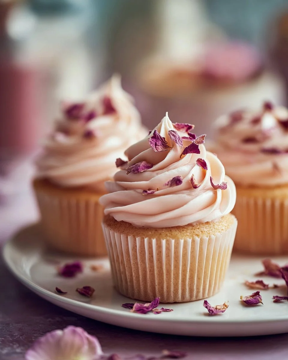Vanilla Rose Cupcakes