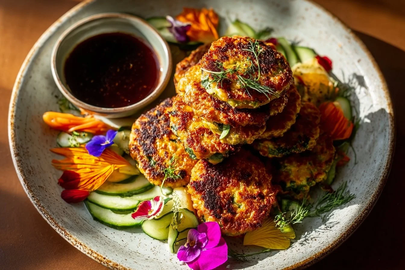Crispy Tofu and Veggie Patties