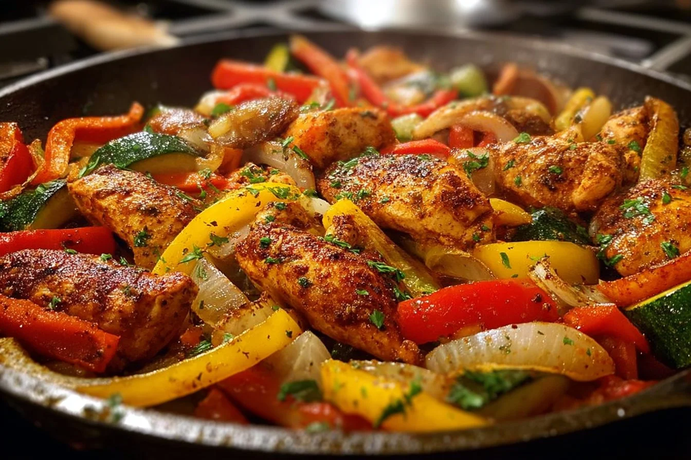 One Pan Spicy Cajun Chicken and Veggies