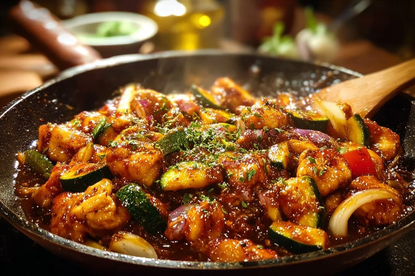 BBQ Chicken and Veggie Skillet