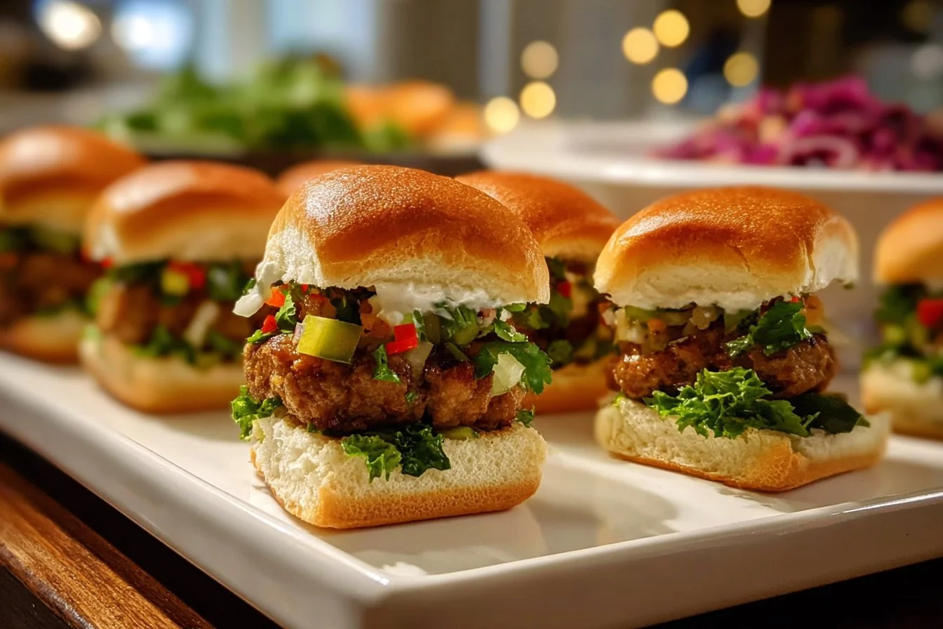 Veggie-Loaded Turkey Sliders
