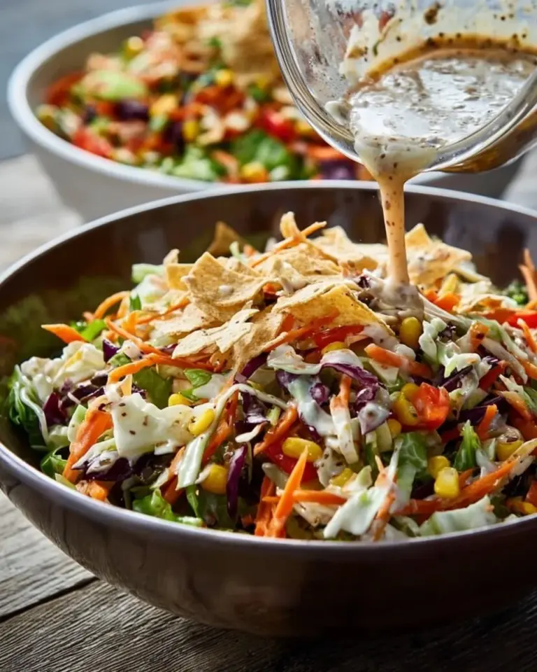 Flavor-packed coleslaw with fresh ingredients and zesty dressing