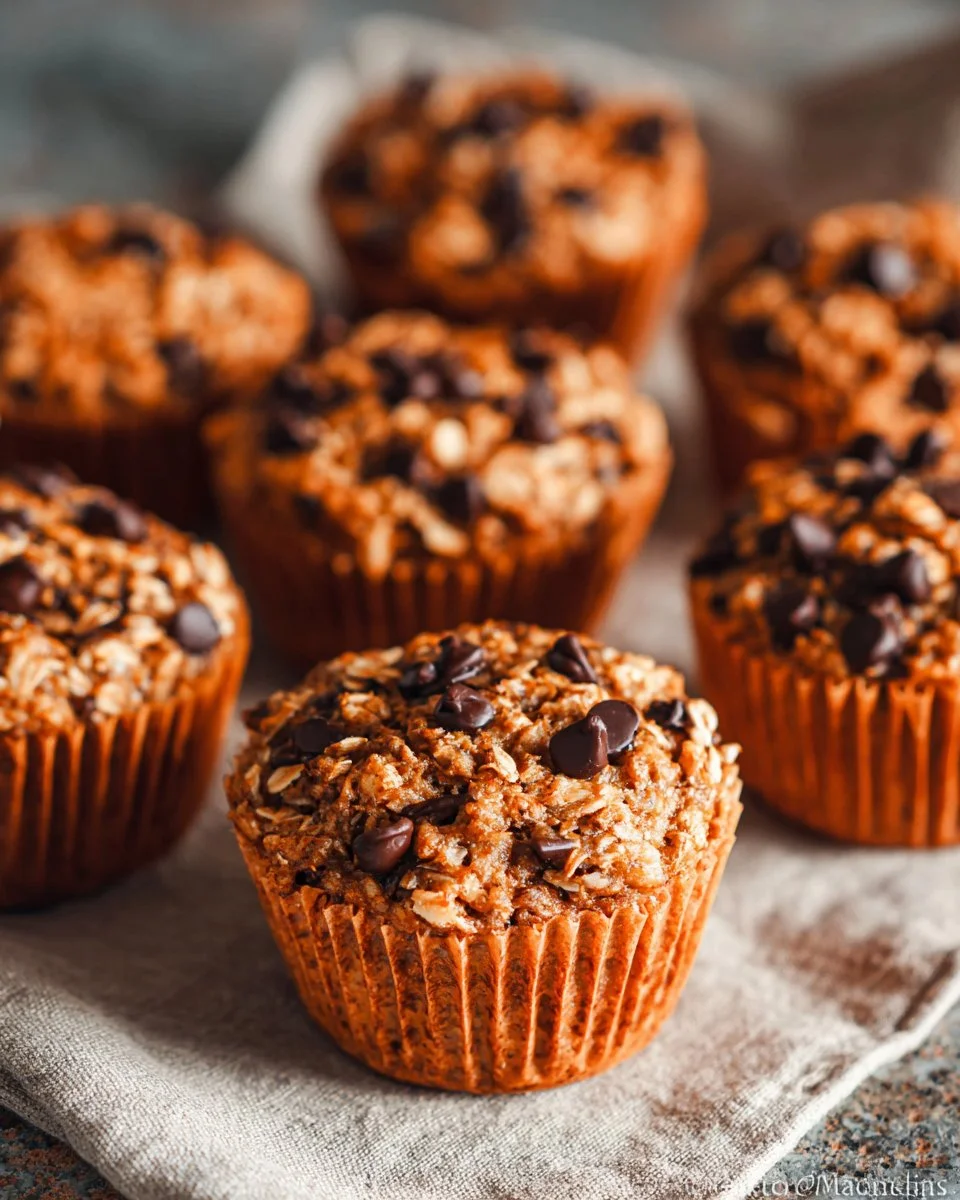 Chocolate Chip Oatmeal Muffins