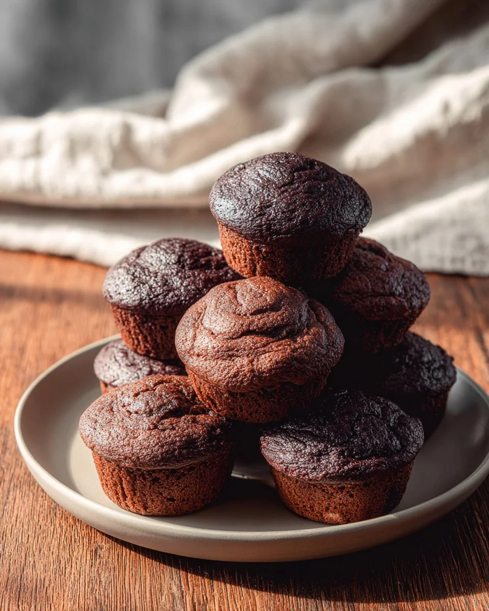 Chocolate Protein Mini Muffins