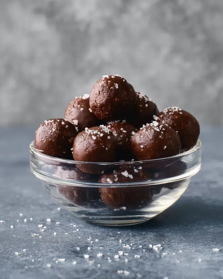 Delicious Chocolate Quinoa Bliss Balls made with healthy ingredients.