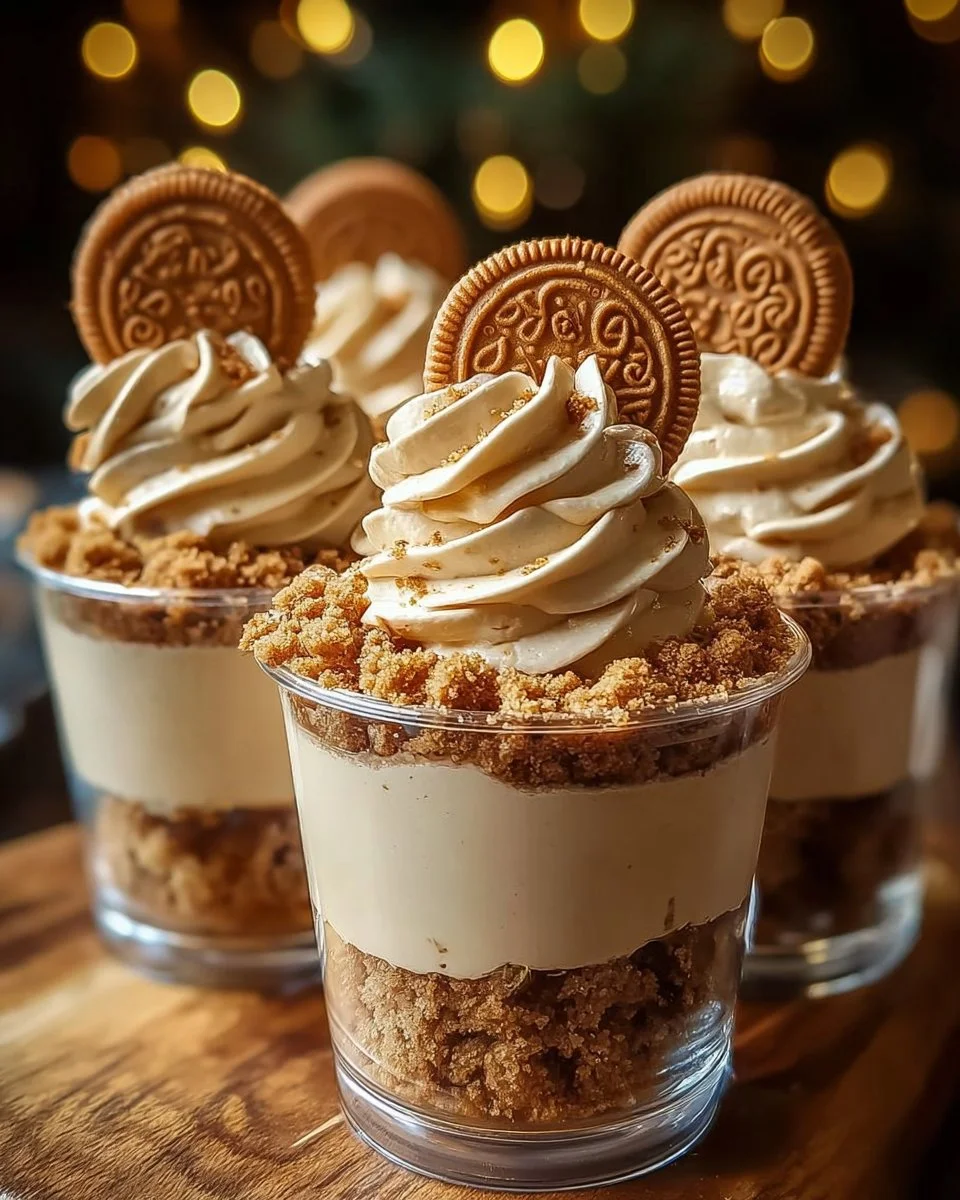 Cookie Butter Cheesecake Cups
