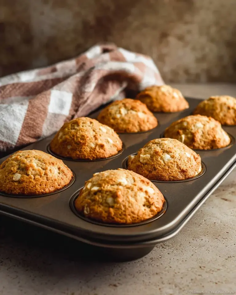 Yummy cottage cheese muffins fresh out of the oven, ideal for a healthy snack.