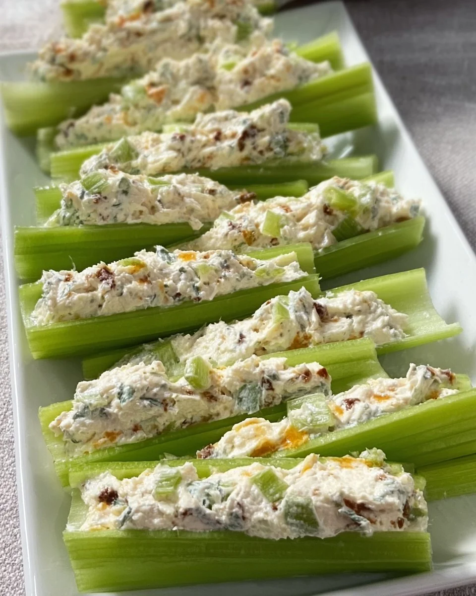 Cream Cheese Stuffed Celery