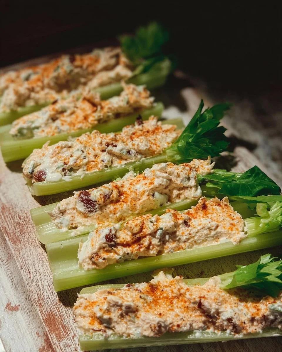 Cream Cheese Stuffed Celery