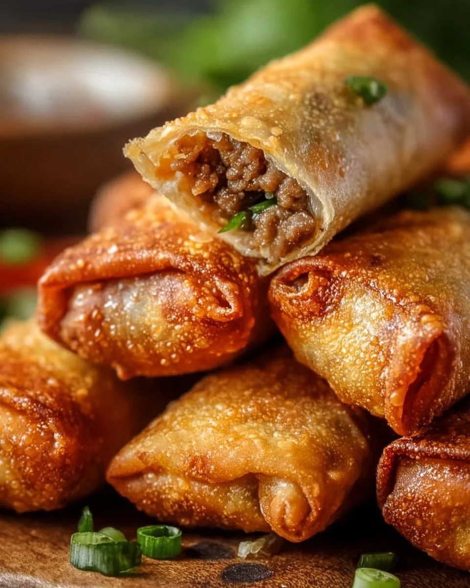 Crispy Ground Venison Egg Rolls