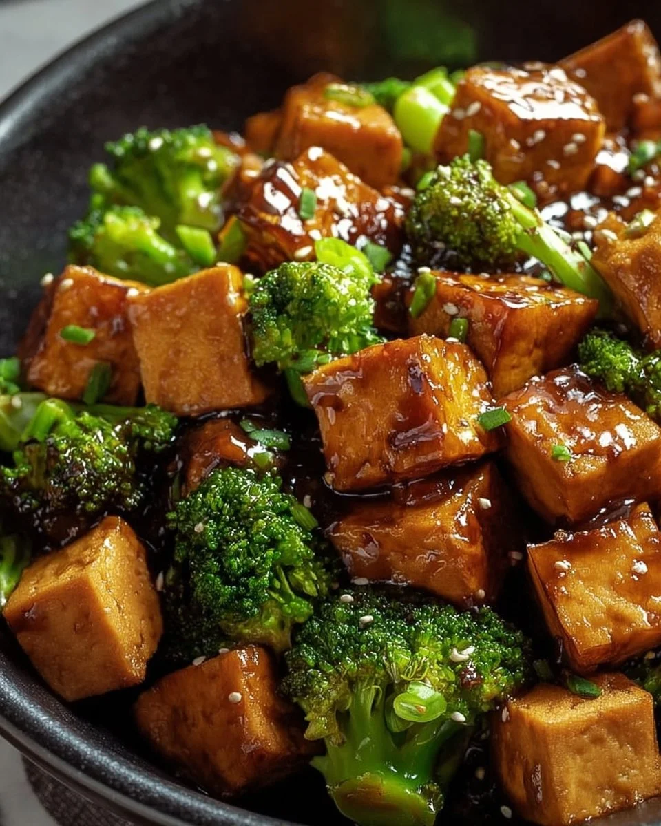 Crispy Honey Garlic Tofu